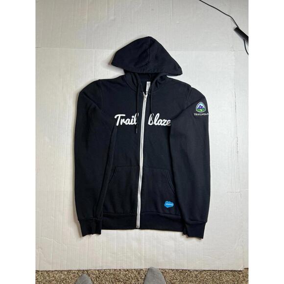Jackets & Blazers - Trail Blazer Black Zip-Up Hoodie - Size Medium
